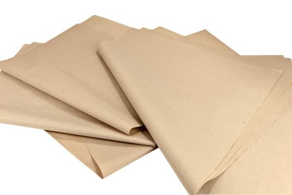 Industrie-Seidenpapier-natur-braun-Einschlagpapier