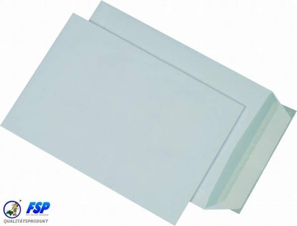 Weiße Briefumschläge ohne Fenster | DIN B5 176x250mm | Haftklebend | 500 Stück