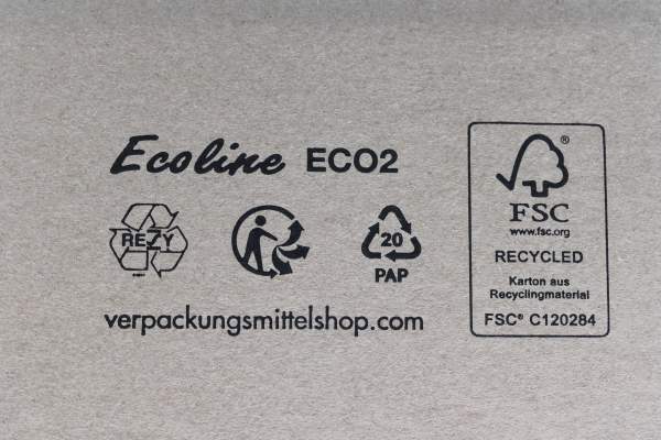 Ecoline ECO2 mit Recyclingkennzeichnungen