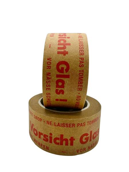 ECOLINE_Verpackungsmittel_Braunes-Packband_50mmx50m_aus-PAPIER_Vorsicht-Glas