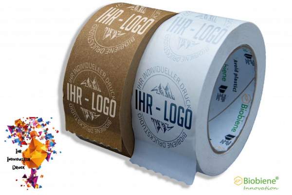 umweltfreundliche Papierklebebänder mit Ihrem Logodruck
