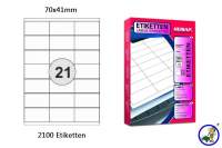 Papier-Etiketten 70x41mm DIN A4 Papier-Etiketten 70x41mm DIN A4