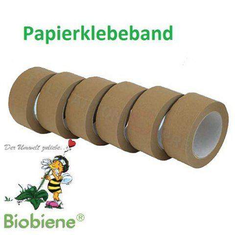 Packbiene® Papierklebeband Öko 75mmx50m Braun 1 Rolle