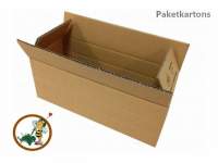 Zweiwellige Faltschachtel 380x150x140mm Ansicht von Oben Zweiwellige Faltschachtel 380x150x140mm Ansicht von Oben