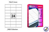 Papier-Etiketten 70x37,1mm DIN A4 Papier-Etiketten 70x37,1mm DIN A4