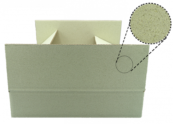 Verpackungsmaterial für DHL: Graskartons in EB-Welle