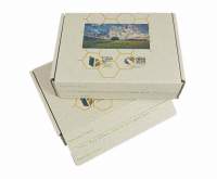 Graspapier-Kartons mit Ihrem Logo: Premium E-Commerce Naturebox® 318x232x90mm