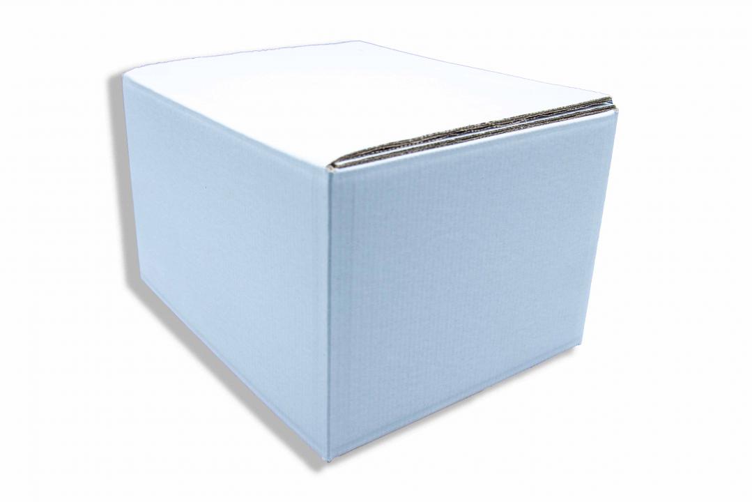 50 Faltschachteln NEUTRAL Karton außen weiß/innen grau 126 x 75 x 92 mm 