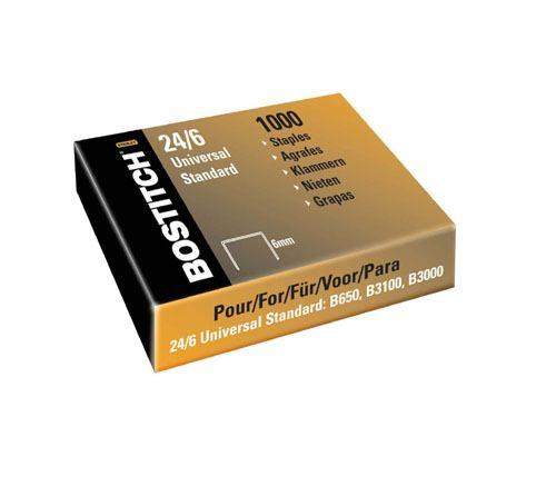 Heftklammern 24/6 verzinkt (Packung = 1000 Stück)