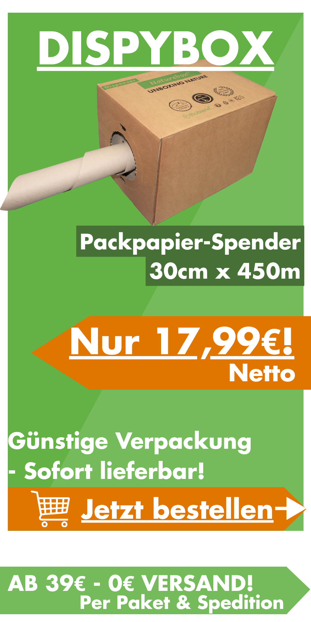 Dispybox - die nachhaltige Versandverpackung
