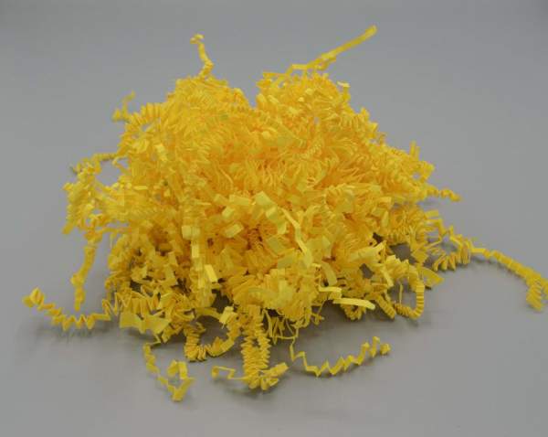 Umweltfreundliches Polstermaterial Farbige Papierwolle Gelb