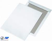 Weiße Papprückwandtaschen DIN C4 229x324mm ohne Fenster haftklebend Weiße Papprückwandtaschen DIN C4 229x324mm ohne Fenster haftklebend