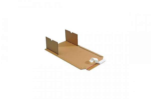 Buchverpackung (MW354E) 245x165x20-70mm einwellig braun