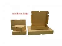232x156x41mm Maxibriefkarton Postverpackungen braun mit Logo 232x156x41mm Maxibriefkarton Postverpackungen braun mit Logo