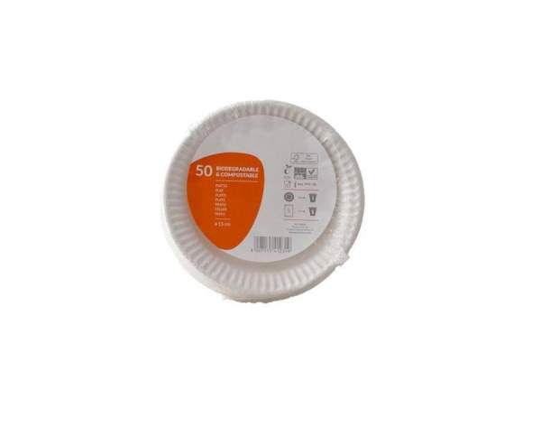 Easy Dessertteller aus Pappe (ø 15 cm)