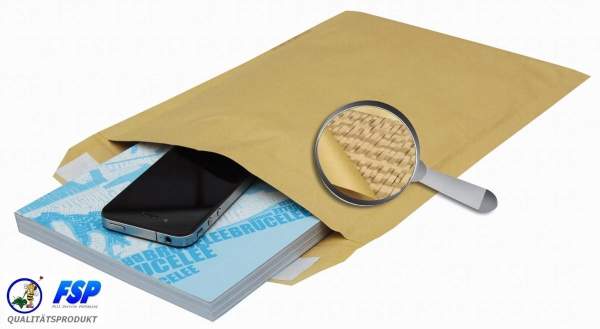 Papierpolstertasche 165x175mm braun
