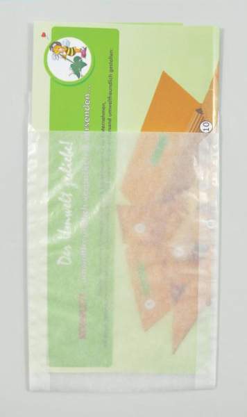 Papier-Flachbeutel transluzent 105x150+20mm