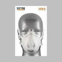 FFP3 Atemschutzmaske Mundschutz mit Ventil von Tector Staubschutz Maske (1 Stück) FFP3 Atemschutzmaske Mundschutz mit Ventil von Tector Staubschutz Maske (1 Stück)