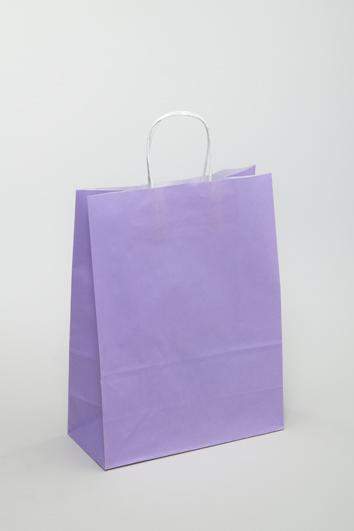 Umweltfreundliche Papiertaschen Lila Kraftpapier online kaufen