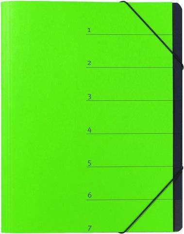 Ordnungsmappe Elba 7 Fächer grün