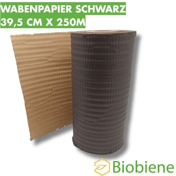 Schwarzes-Wabenpapier-Kraftpapier-Umweltfreundliches-Verpackungsmaterial
