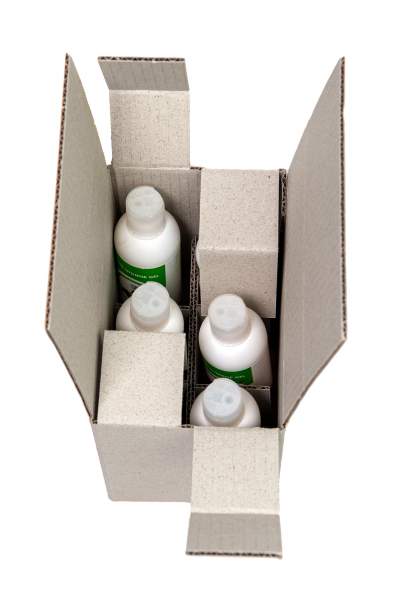 6er Graskarton besonders geeignet für Tuben, Tiegel, kleine Flaschen und Kosmetikartikel
