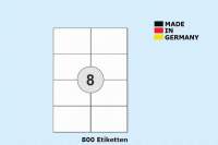DIN A4 99,1x67,7mm Druckeretiketten Label weiß DIN A4 99,1x67,7mm Druckeretiketten Label weiß